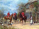 A Halt at the Inn by Heywood Hardy